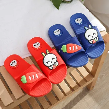 

Children Baby Kids Girls Boys Home Slippers Cartoon Rabbit Floor Shoes Sandals Baby Slippers Anti-slip Sneakers Flower Sandals