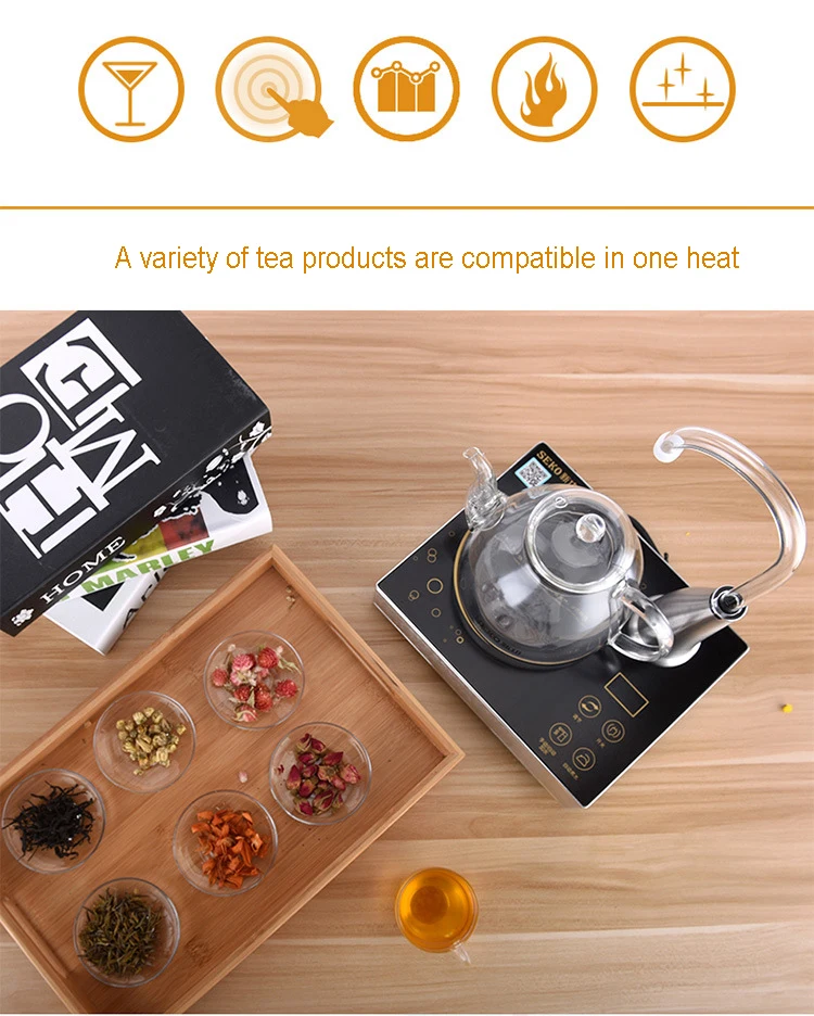 Q8 мини автоматическая плита для керамической посуды, стеклянный чайник для воды, чайная плита кунг-фу, чайный набор