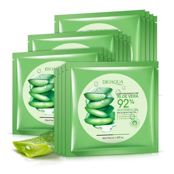 

BIOAQUA water based Moisturizing Aloe Vera face Masks Moisturizing Oil-control Shrink pores facial mask antiallergic skin care
