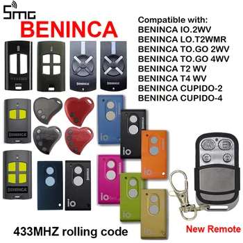 

BENINCA 433.92mhz remote garage door control BENINCA TO GO 2WV 4WV rolling code BENINCA command replacement