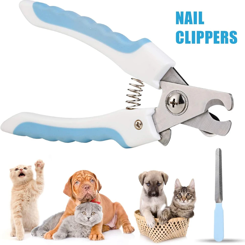 Cortauñas para mascotas, tijeras con lima de uñas para perros y gatos, Tijeras para uñas del pie, recortador, herramientas de aseo, suministros para mascotas