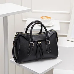 black bag women Роскошь бостон сумочка женщины наплечные сумки женские дизайнер сумки маленькая сумка розовый чёрный синий Известный бренд - Цвет: black bag women