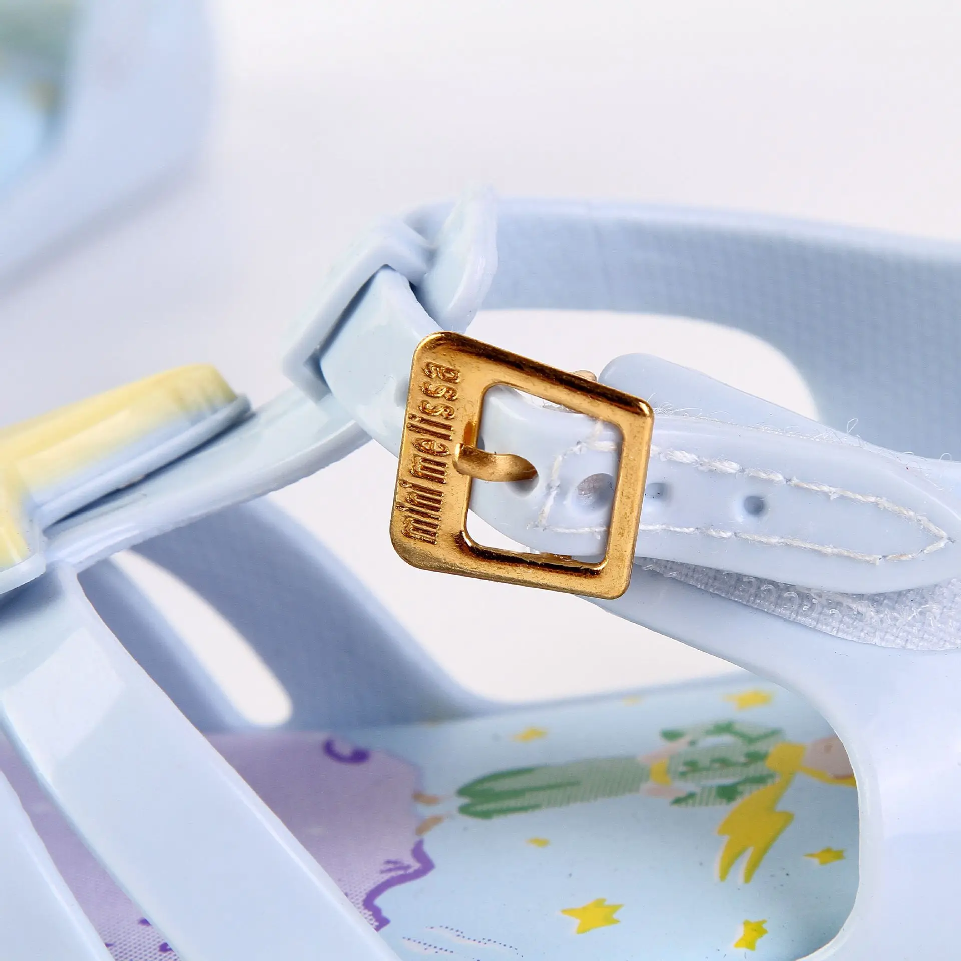 Mini Melissa/сандалии для девочек; коллекция года; Летняя обувь с желтыми звездами; прозрачная обувь; сандалии для девочек; нескользящие детские сандалии для малышей