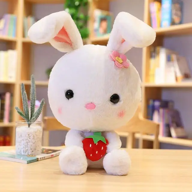 50 см красивый мохнатый кролик плюшевые игрушки мягкие Мультяшные животные четыре цвета плюшевый кролик кукла ребенок аппетитная игрушка подарок на день Святого Валентина - Цвет: 1