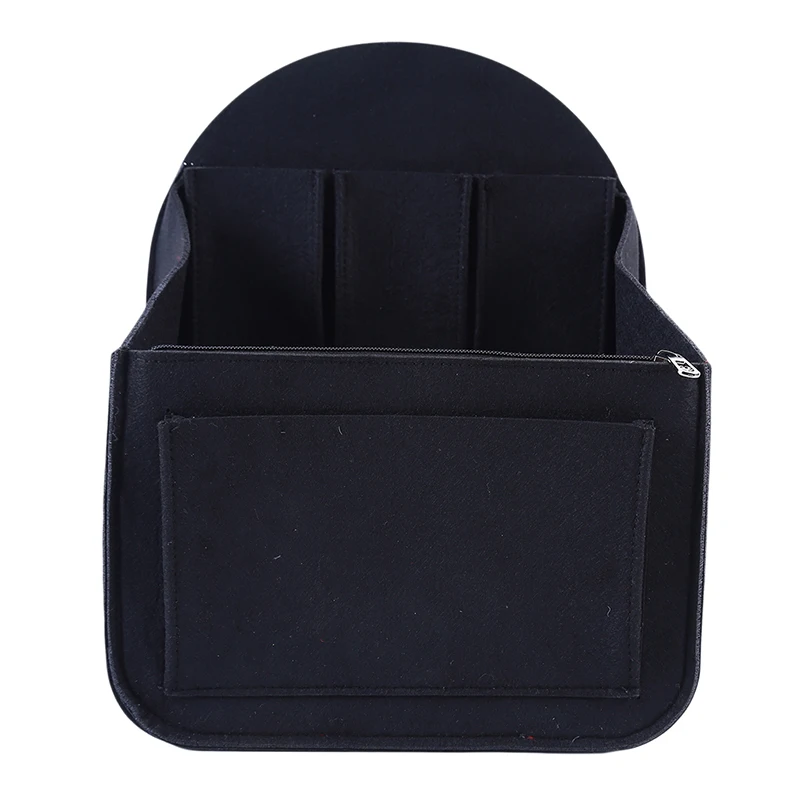 black Large Косметичка для женщин, органайзер для путешествий, сумка в сумке для макияжа, чехол для девушек, войлок, органайзер для макияжа - Цвет: black Large