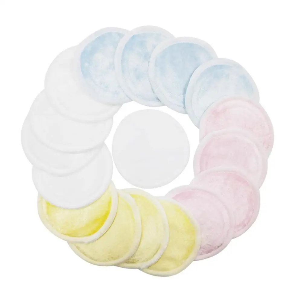

Magical 1pc Reusable Cotton Pads Make up Facial Remover Double layer Wipe Pads Nail Art Cleaning Pads Washable