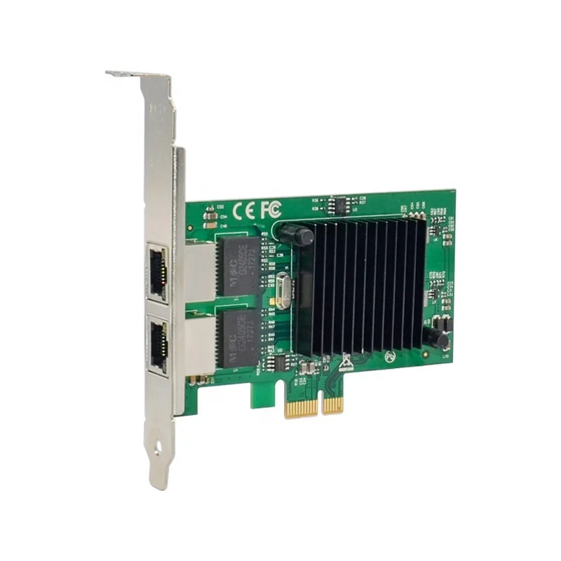 PCI-E X1 в Gigabit Ethernet Электрический порт сетевая карта 1000 м PCIe двойной электрический