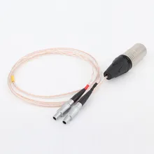 1PCS Compatible Audio Upgrade Cable Replacement for HD800 HD800S Headphone 4 Pin XLR Male Plug Replacement Upgrade Cable