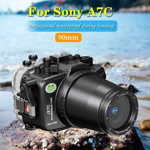 Sony A7C 40M/130FT Carcasa impermeable con puerto Dome de 6 V.1