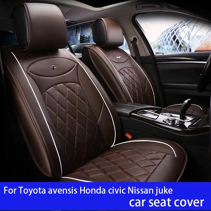 Автомобильные подушки сиденья Универсальные кожаные для Honda civic crv подходят Toyota
