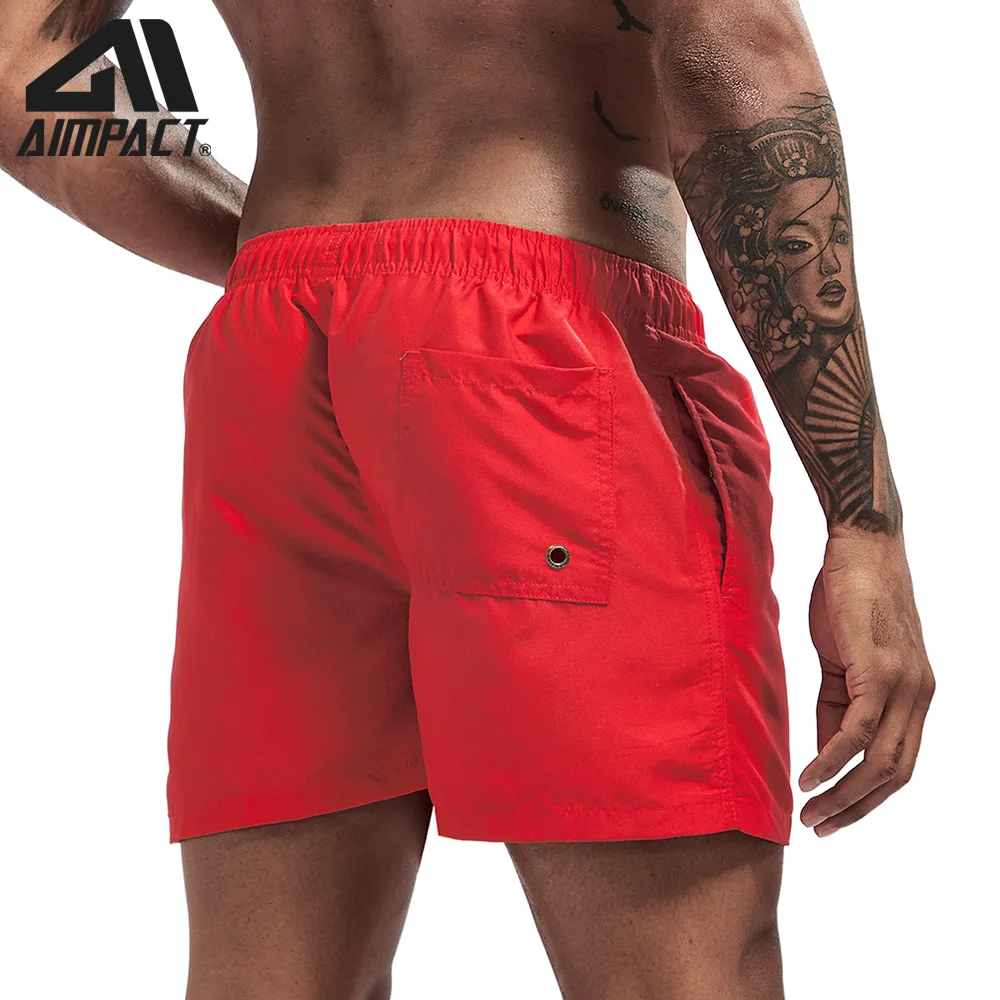 Aimpact Quick Dry Board Shorts for Men Summer Holiday Beach Surfing Swimming Short Trunks Male Running Jogging Shorts AM2166