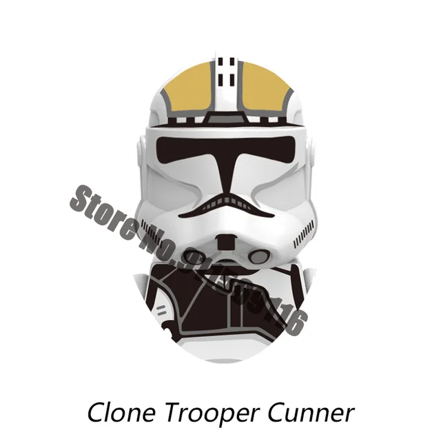 501st Clone Trooper Building Blocks Republic Commando Force 99 Hunter Crosshair Wrecker Echo Cody Rex Star Brick Figure Wars Toy D-X487