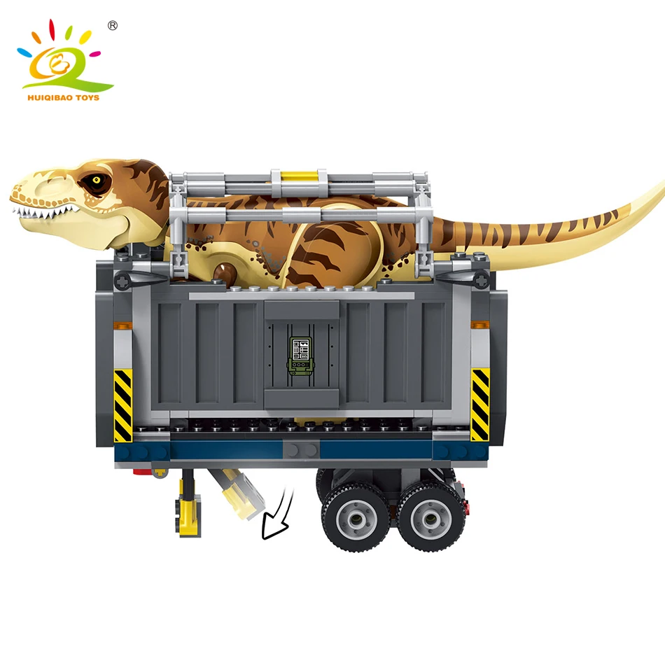631 шт. строительные блоки Indominus Rex T грузовик для детей мир Юрского периода|Блочные