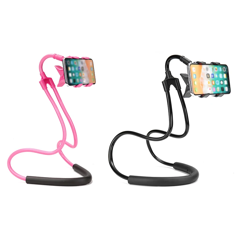 

Unversal Lazy Hanging Neck Phone Holder Gooseneck Mobile Phone Stand Flexible Cellphone Bracket For 3.5-6.3 inch Smartphones