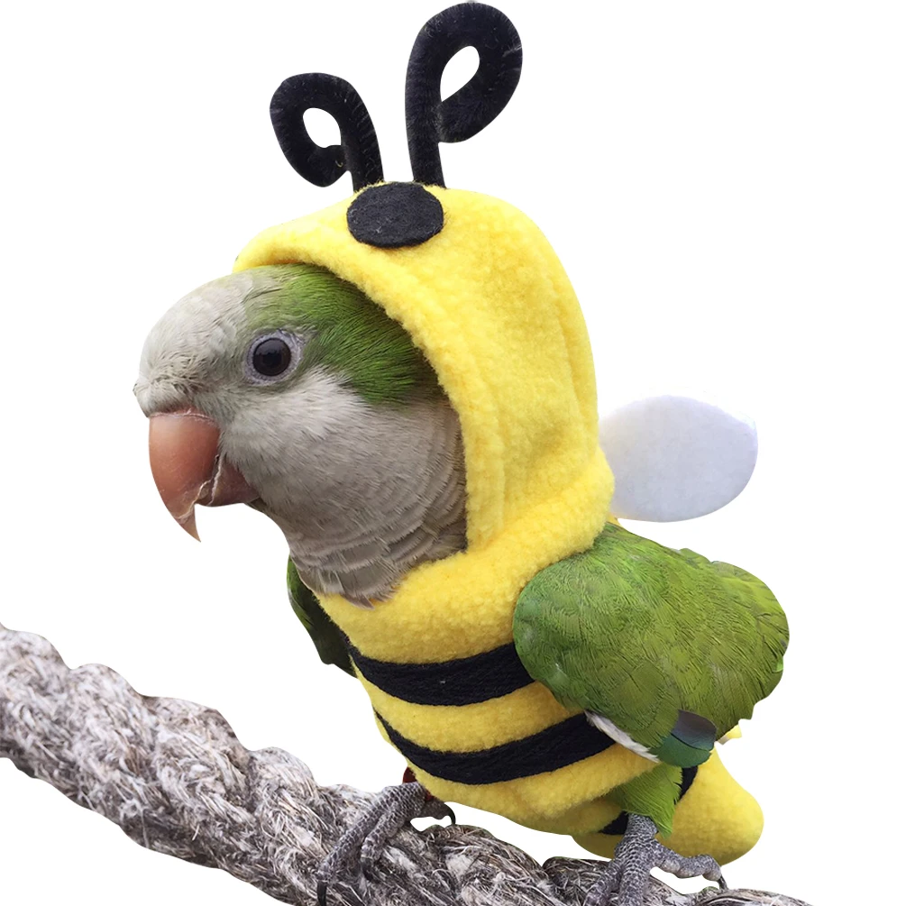 Coat Clothing Parrot Clothing Bird Supplies Autumn And Winter Thickened Heating Supplies Flying Suit Pocket One Piece Suit Bird Toy Aliexpress