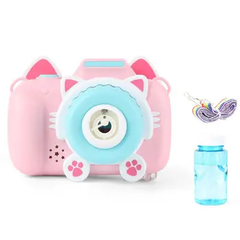 

Automatic Bubble Blower with Light Music Electric Cartoon Maker Camera Toy N1HB