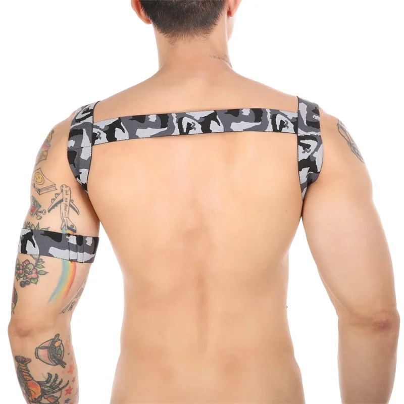 CLEVER-MENMODE Sexy Harness Body Chest Lingerie Men Elastic Strap Bondage Costume Hombre Mens Camouflage Performance Clubwear And Arm Band -Zentai shop online Hfa7dd080a5354dc89ddbacb91240d2b0j.jpg