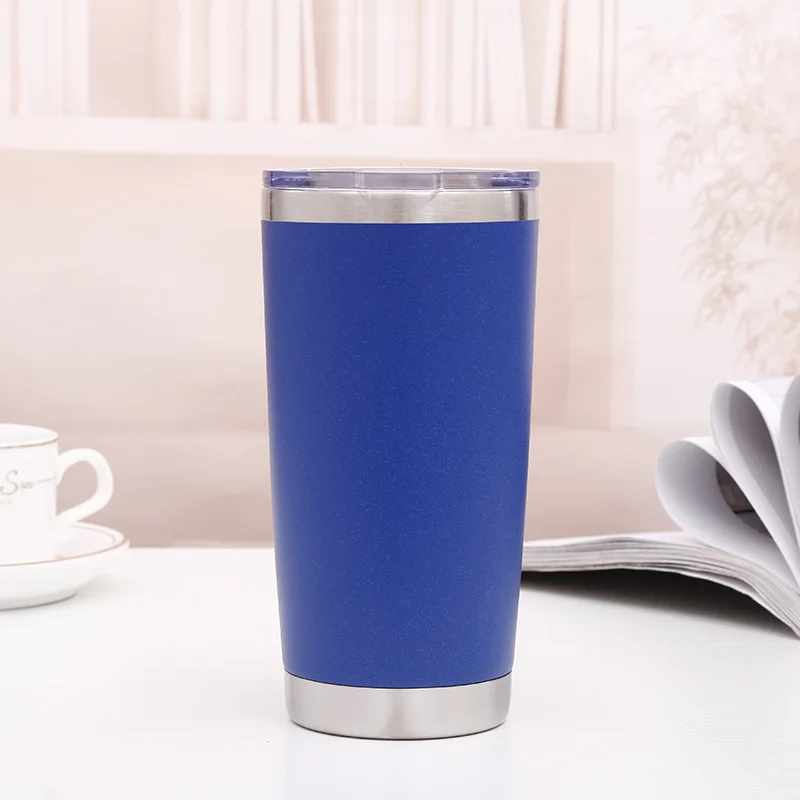 Dark blue11 30 шт./партия монограмма с двойными стенками из нержавеющей стали 20 унций 30 унций чашка дорожная Автомобильная кружка изолированная термос для кофе пивные чашки сохраняет тепло - Цвет: Dark blue11