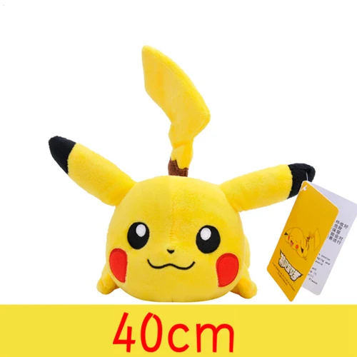 Pikachu A 40cm Пикачу Eevee Snorlax Сквиртл Бульбазавр, чармандер Mew 28 стиль аниме эльф плюшевые подушки игрушечные лошадки Мягкая кукла для детей подарок - Цвет: Pikachu A 40cm