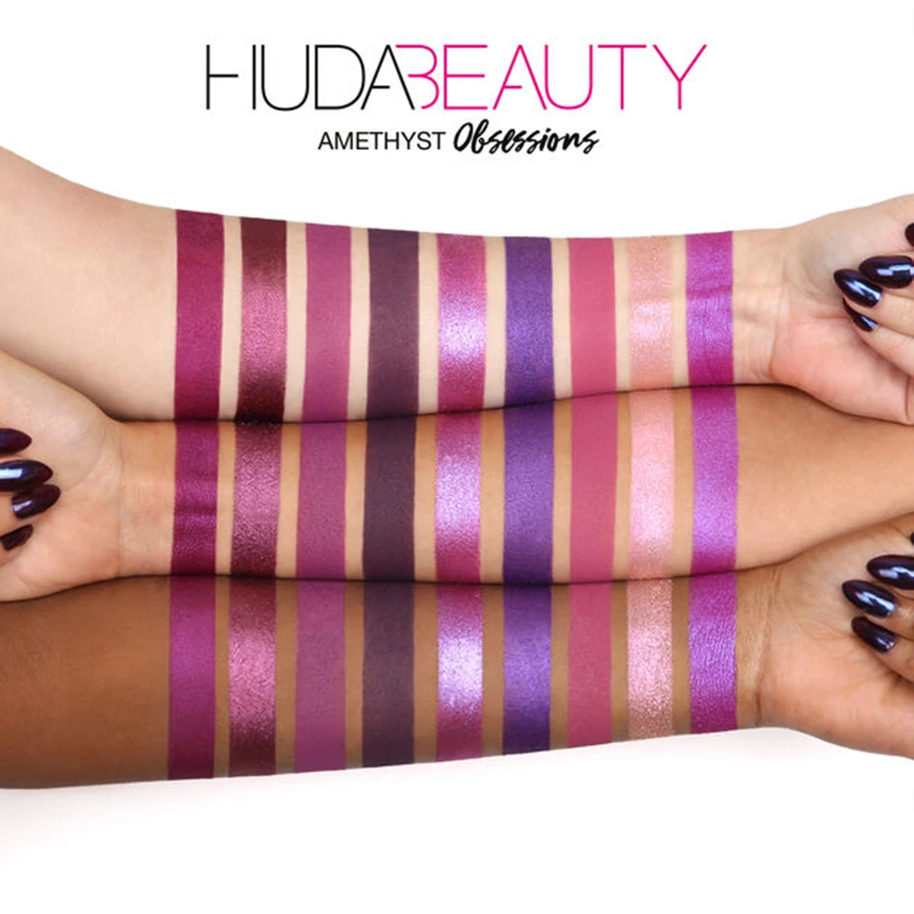 Hudas beauty тени для век Палитра Hudas beauty Obsessions драгоценные камни Коллекция 9 цветов матовые мерцающие тени для век Блеск