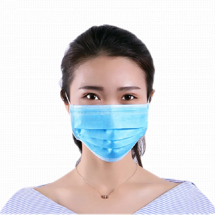 

10/50 piece gas respirator disposable protective mask 3 layers dustproof face protection mask respirator antibacterial
