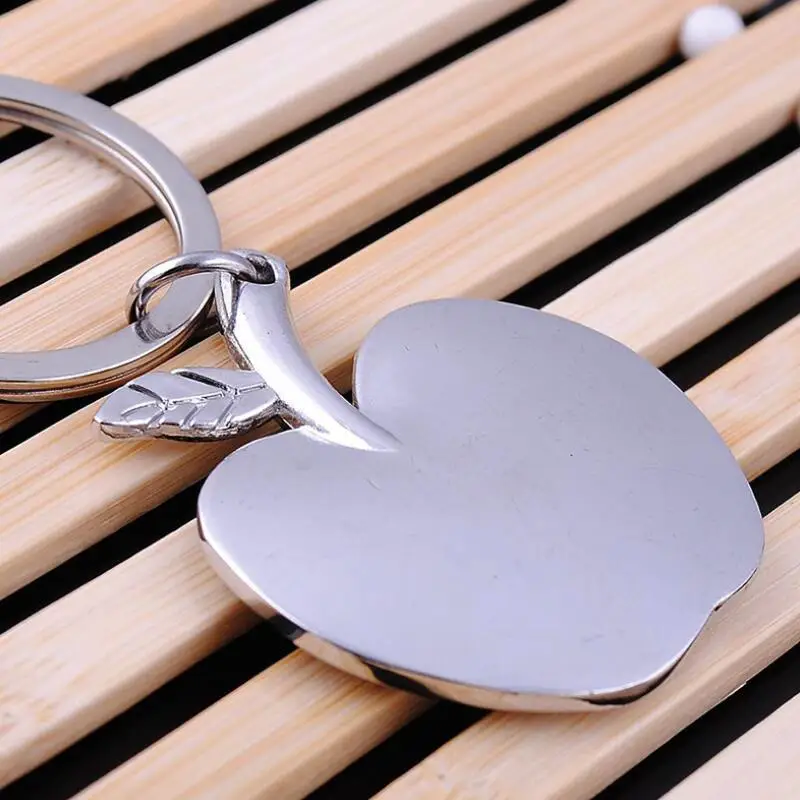 Novelty Souvenir Metal Apple Key Chain Creative Gifts Apple Keychain Key Ring Trinket car key ring LX8532