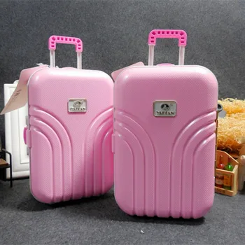 

Salon doll trolley case can store money. Child storage piggy bank girl toy night loli suitcase save money suitcase c