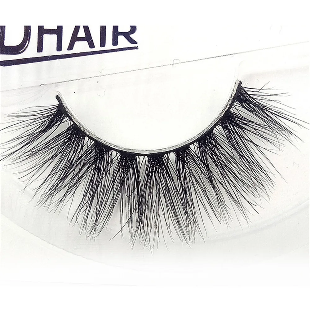 1 Pair Mink 3D Hair False Eyelashes Long Lasting Lashes Natural Eyelashes Cruelty Free 1 Pair Freeshipping j1017