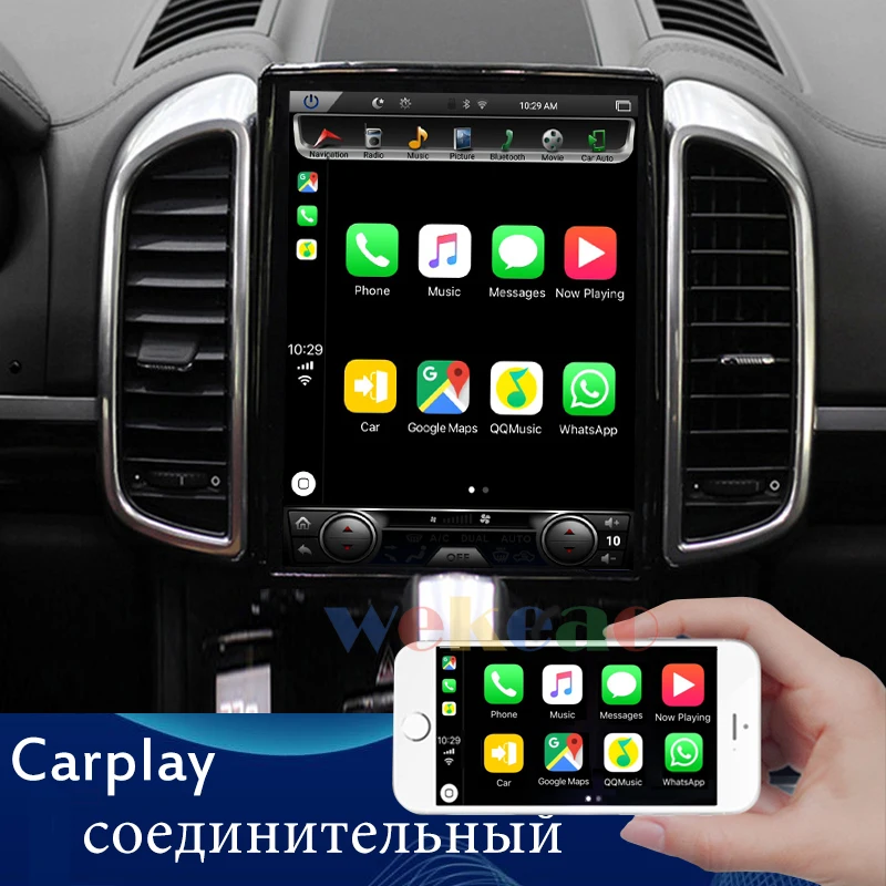 Wekeao вертикальный экран Tesla стиль 10,4 ''Android 7,1 Автомобильная Радио gps навигация для Porsche Panamera DVD Автомобильный плеер 4G 2011