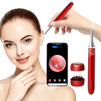 

1080P FHD Wireless Ear Otoscope 3.9mm Wifi Ear Scope with 5-Axis Gyroscope USB Ear Endoscope Temperature Control For Android iOS