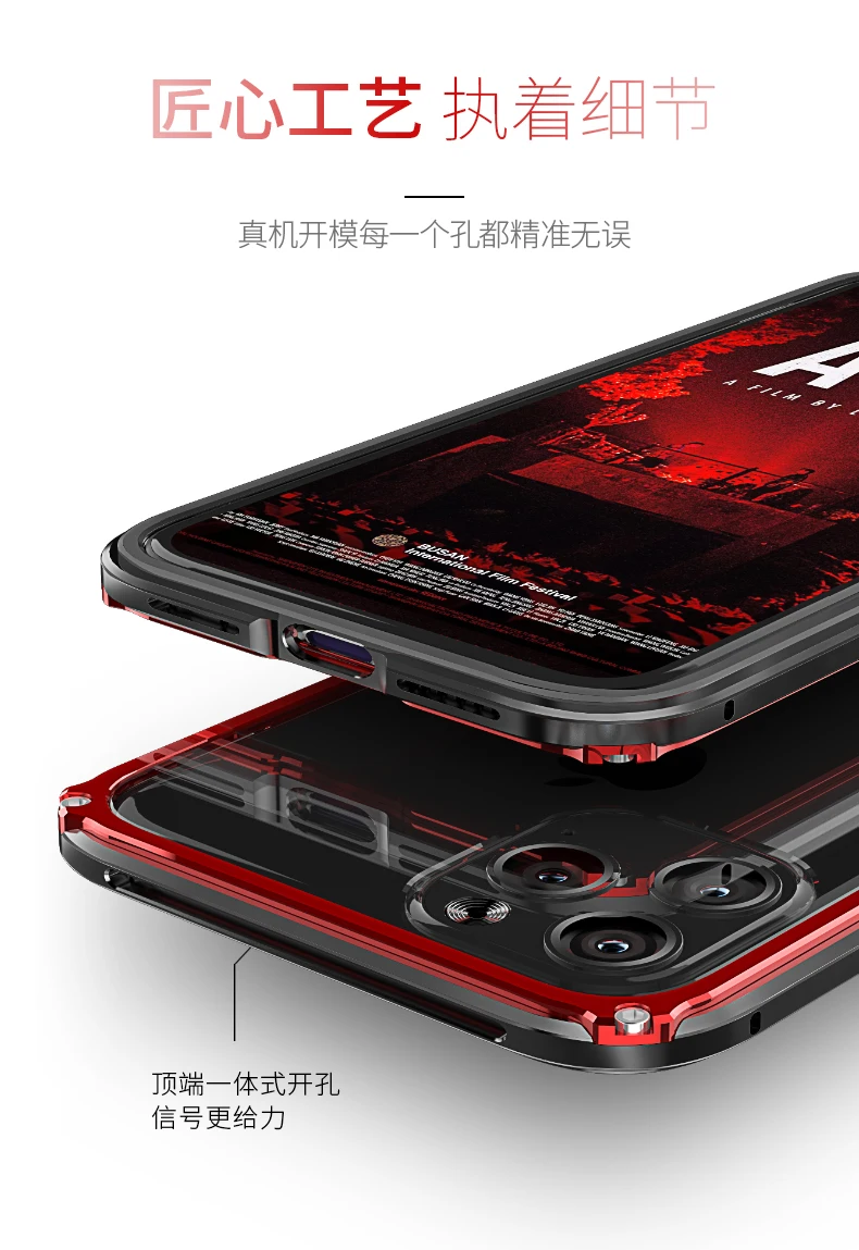 2 в 1 Гибридный Алюминиевый металлический чехол для iPhone 11 Pro Max ударопрочный чехол из закаленного стекла для iPhone 11 Pro X XR XS Max Coque