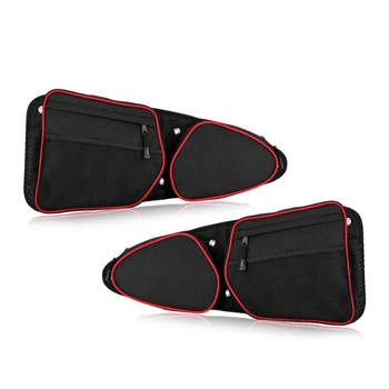 

Side Door Pocket,Front Door Side Storage Bag Set with Knee Pads for 2014 2015 2016 2017 2018 2019 Polaris RZR XP 1000 900XC S900