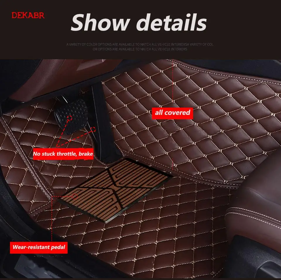 Автомобильные коврики для Volkswagen vw passat polo golf tiguan jetta touran touareg bora Sagitar Magotan Teramont индивидуальный стиль 3D