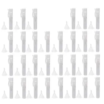 

30Pcs/Set 10ML Perfume Sub Bottles Transparent Refillable Portable Empty Containers Spray Bottles Home Travel Bottle with Funnel