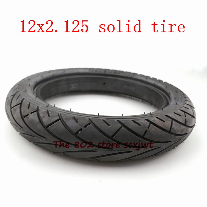 Size 12x2.125 Solid Tire 12 inch tubeless tyre 12*2.125 tire for 12" Hoverboard Self Balancing Electric Scooter Spare accessory