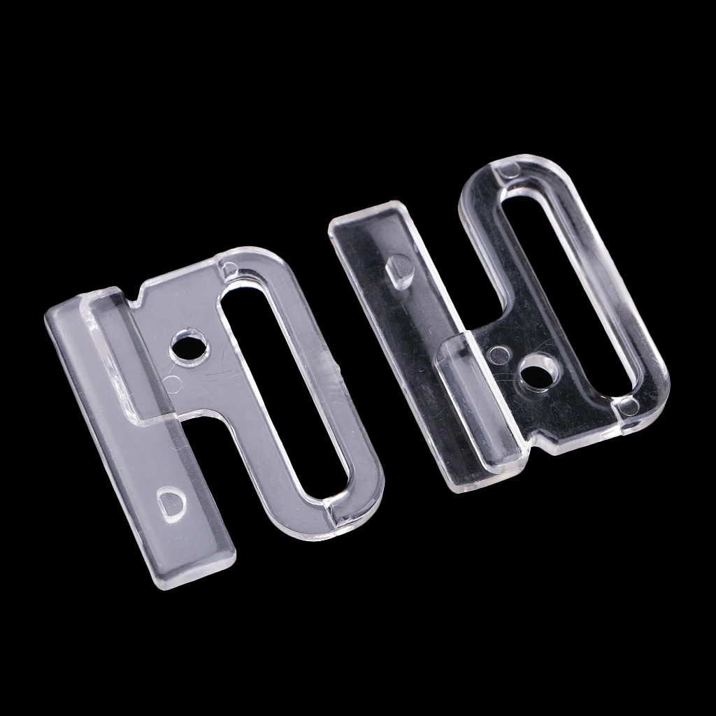 10 Sets Fashion Webbing Bra Buckles Plastic Bra Clip Strap Holders for Sewing