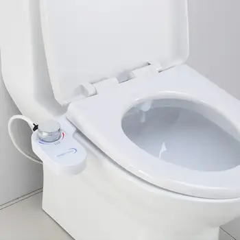 

Non-Electric Bathroom Mechanical Bidet Toilet Gynecological Washing Nozzle Seat with Dual Sprinkler Fresh Water Sprayer Attachme