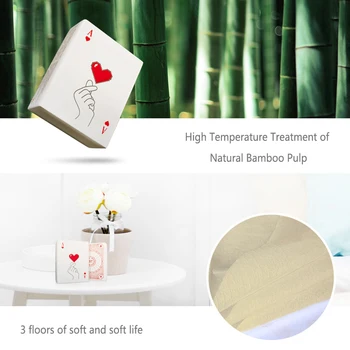 

Natural Handkerchief Paper 3 30 Packets Portable Small Paper Towels Three Thick Bamboo Pulp Napkins Durable