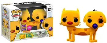 

2017 SDCC Exclusive Official Funko pop Cat Dog Flocked Vinyl Action Figure Collectible Model Toy with Original Box