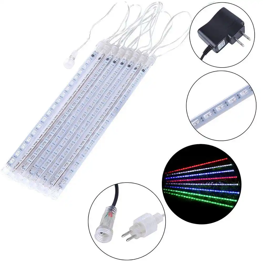 Светодиодный Метеоритный дождь Дождь огни водонепроницаемый полое украшение лампы падающие гирлянды 50 см 8 шт