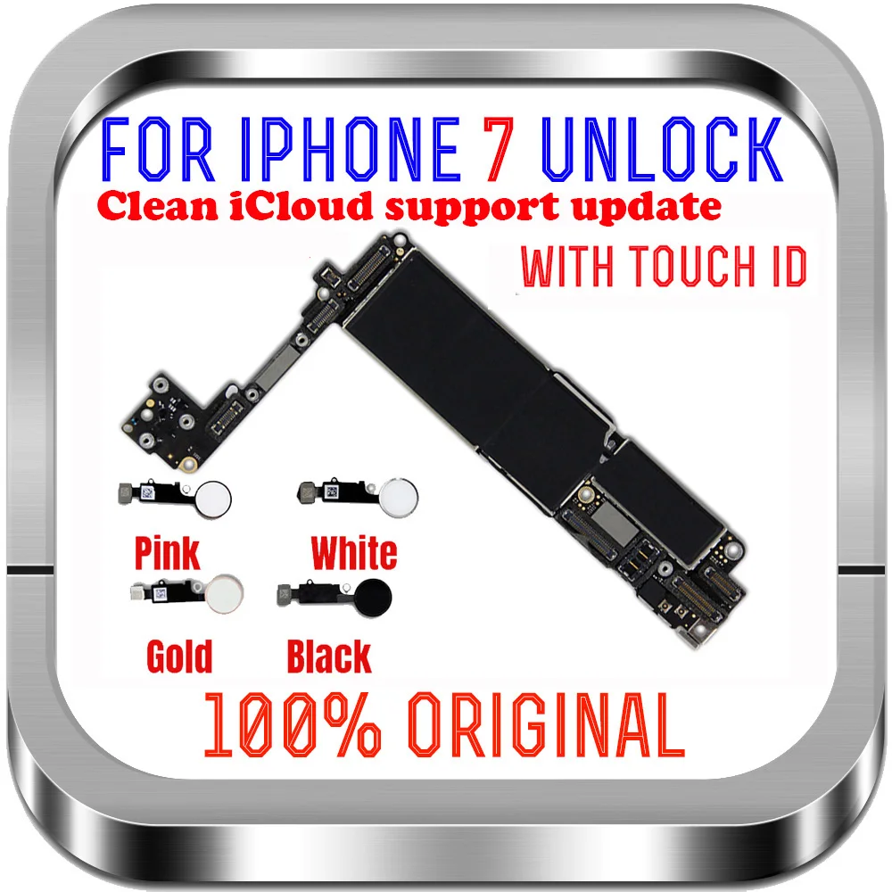 For Iphone 7 4 7 Motherboard 32g 128gb Mb With Touch Id Fingerprint Sopport Lte 4g For Iphone 7 Unlocked Logic Board With Chips Mobile Phone Antenna Aliexpress For Iphone 7 4 7 Motherboard 32g 128gb Mb With Touch Id Fingerprint Sopport Lte 4g For Iphone 7 Unlocked Logic Board With Chips Mobile Phone Antenna Aliexpress