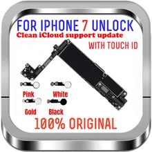 for iPhone 7 4.7" Motherboard 32G 128gb MB with Touch ID fingerprint Sopport LTE 4G for iphone 7 Unlocked logic board with chips