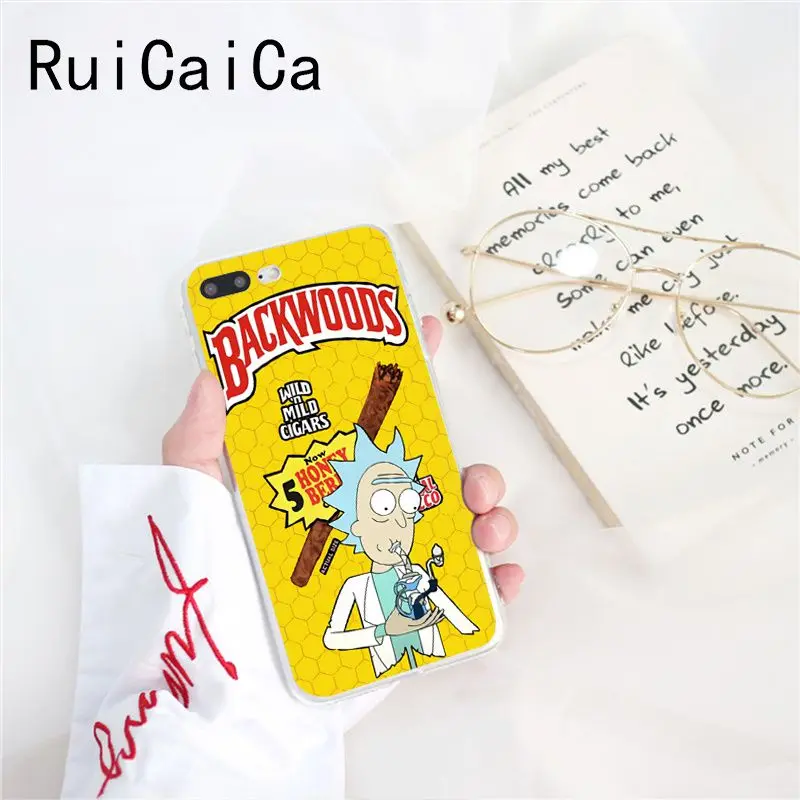 Ruicaica rick and morty backwoods сигары силиконовый чехол для телефона iPhone X XS MAX 6 6s 7 7plus 8 8Plus 5 5S SE XR 10 - Цвет: A15