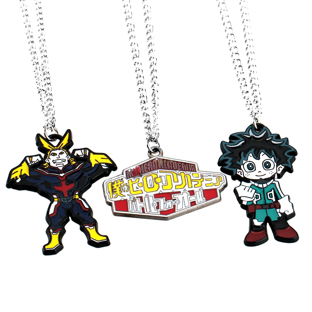 Ожерелье с надписью «My Hero Academy» izku Midoriya Katsuki Bakugou, металлические подвески из шото Тодороки, ювелирные изделия, подарок