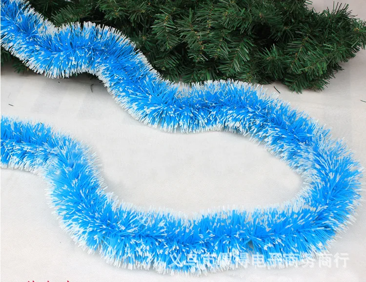 2 M Snowflake Wool Tops Color Stripes Latte Art Madder Christmas Decorations Festive Holiday Celebration Export
