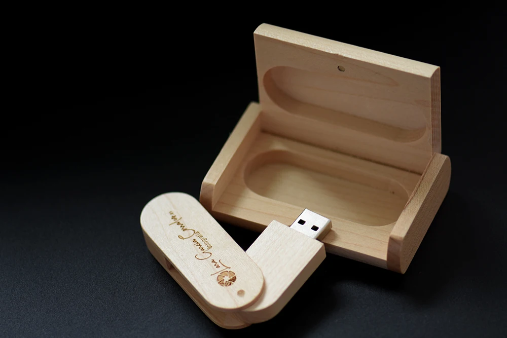 JASTER Деревянный вращающийся USB+ флип-бокс для ручки(более 10 шт бесплатный логотип) USB 2,0 4 ГБ 8 ГБ 16 ГБ 32 ГБ 64 ГБ USB флеш-накопитель