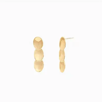 

New multi-disc long titanium steel earrings ins minimalist style accessories earrings earrings