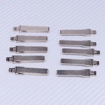 

DWCX 10Pcs 89# Uncut Flip KD Remote Key Replacement Blank Blade Metal Fit For Audi A6L