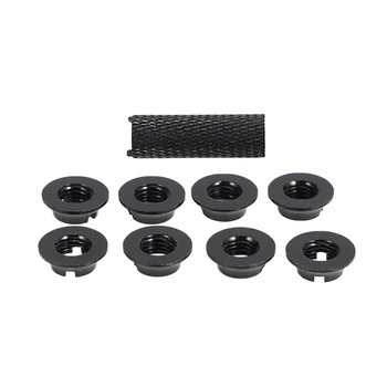 

1Pcs for FUTABA Remote Control JR / Frsky Gear Switch Toggle Switch Accessories 8Pcs Aluminum Alloy Nut Black