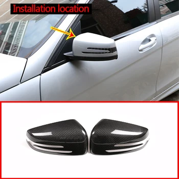 

Real Carbon Fiber Exterior Rearview Mirror Cover Trim for Mercedes Benz W204 A W176 E W212 E W207 GLA X156 CIA W117 CLS W218